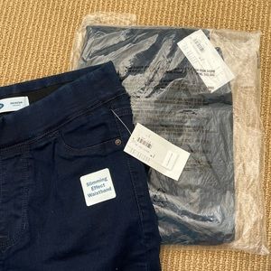 Two Pair Old Navy Rockstar Mid/Reg Rise Jeggings - Indigo